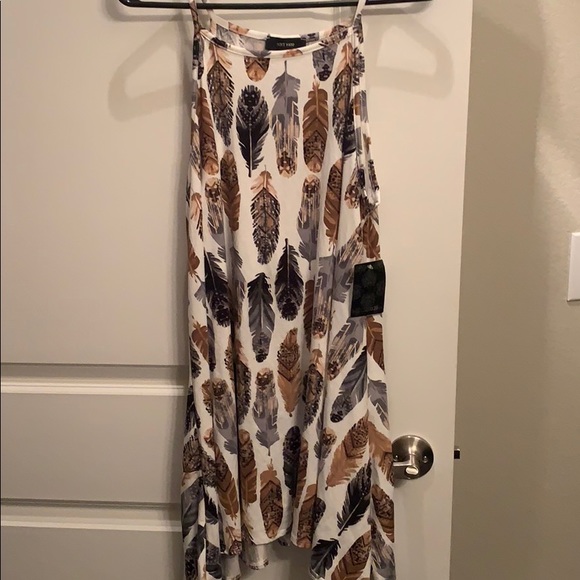 Feather Print Dress - Picture 1 of 1